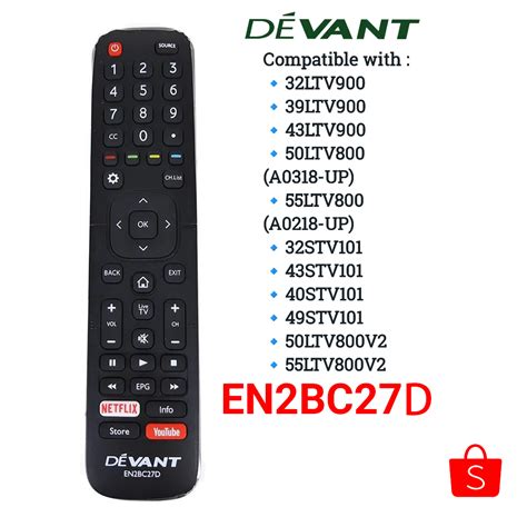 devant tv Devant TV remote codes: .